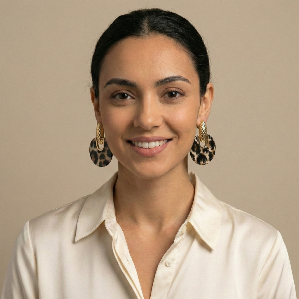 Pair of textured hoop earrings with exaggerated asymmetrical geometric posts for a sophisticated look.