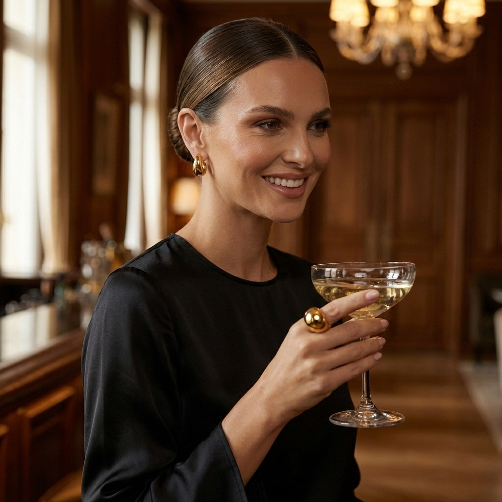 Negative Form Ring — Gold Finish