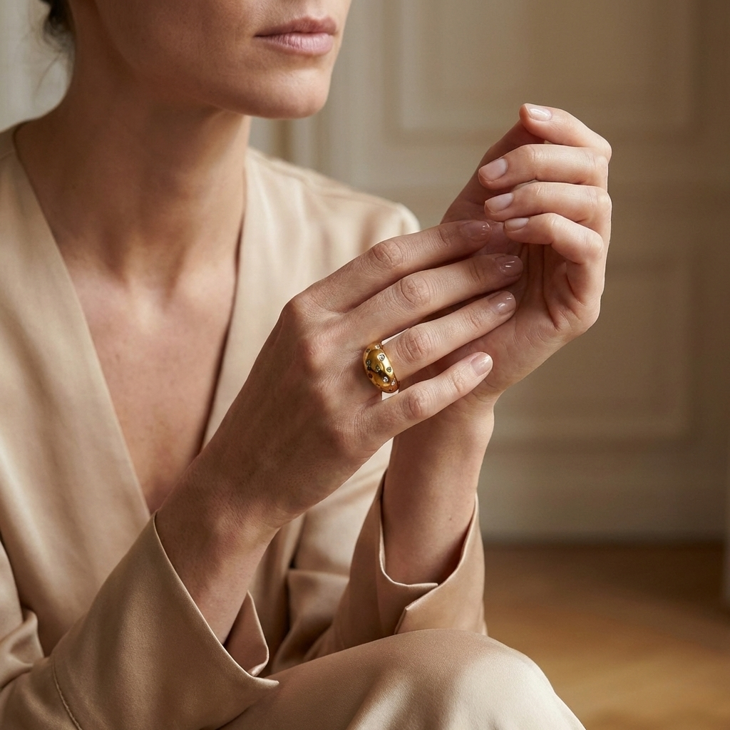 Lumen Set Ring — Gold Finish