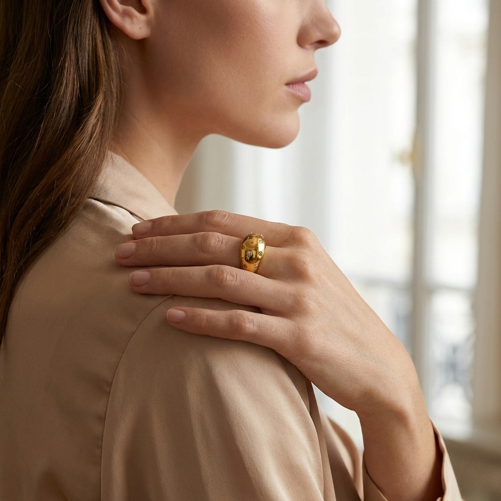 Lumen Set Ring — Gold Finish
