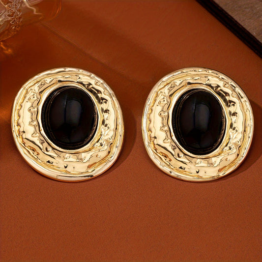 Brincos de Estilo Metálico Exagerado com um Toque Sofisticado