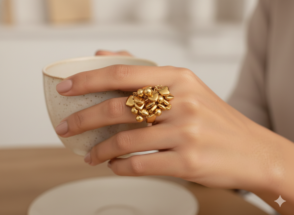 Éclat Heart Cluster Ring