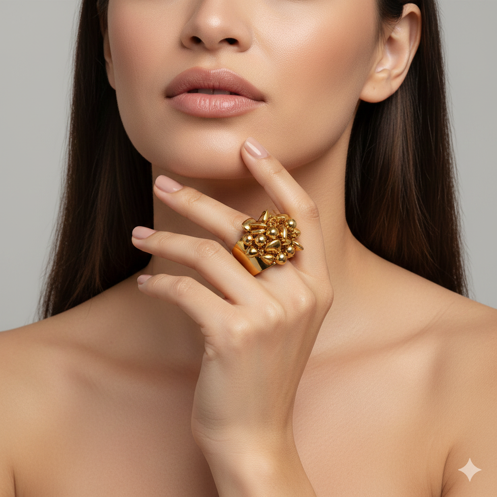 Éclat Heart Cluster Ring