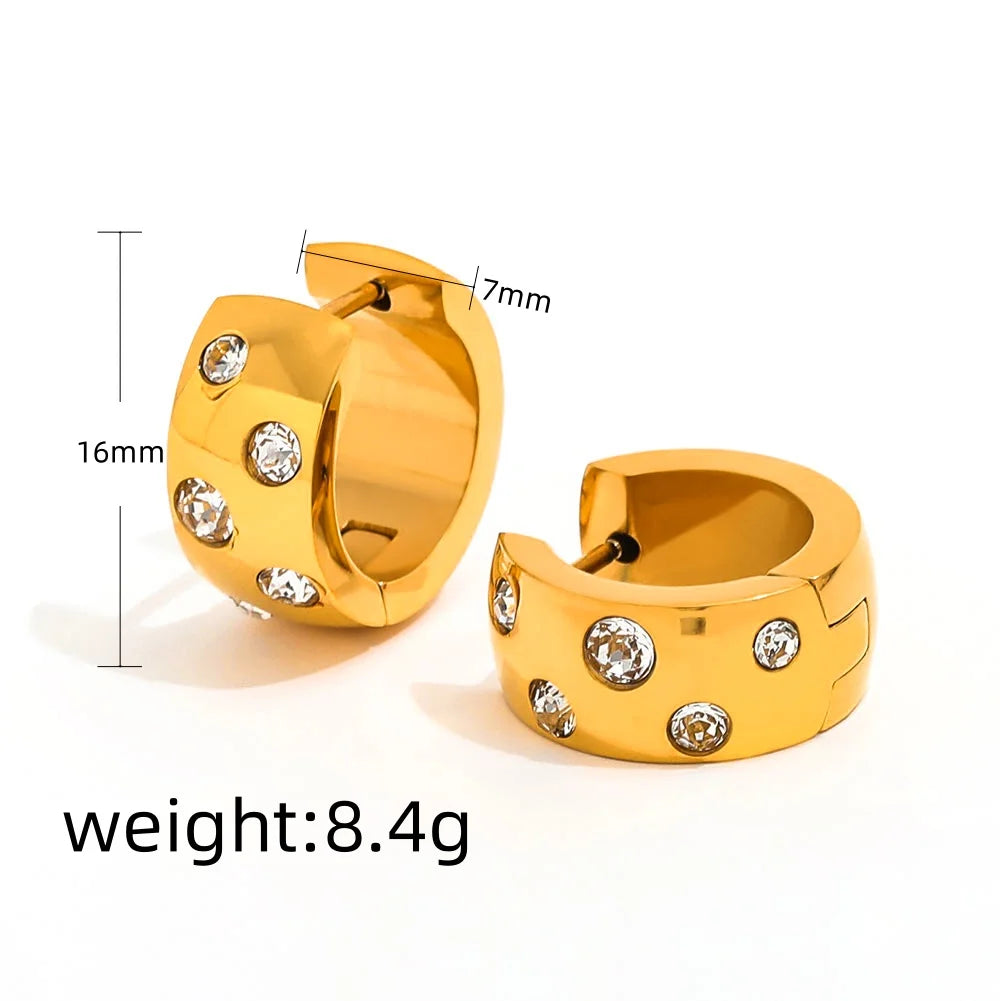 Lumière Zircon Hoop Earring