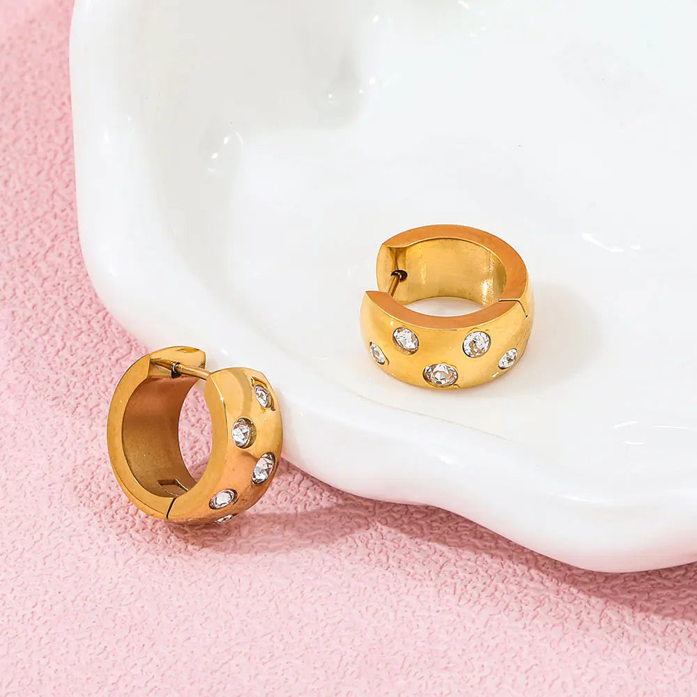 Lumière Zircon Hoop Earring