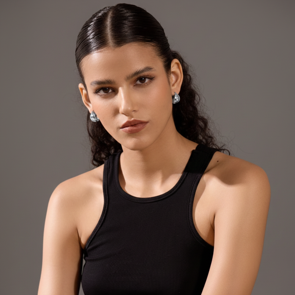 Golden Geometric Luxe Earrings