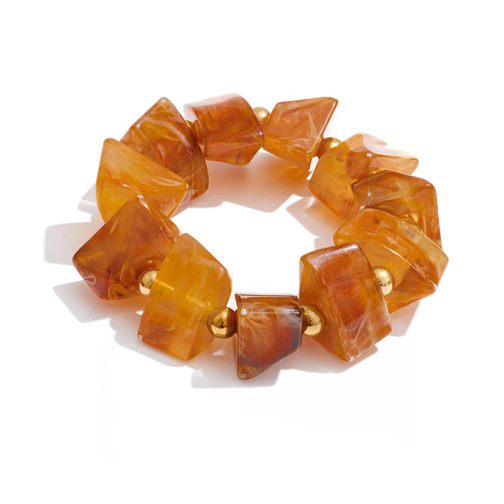 Amber Sequence Bracelet — Resin Finish
