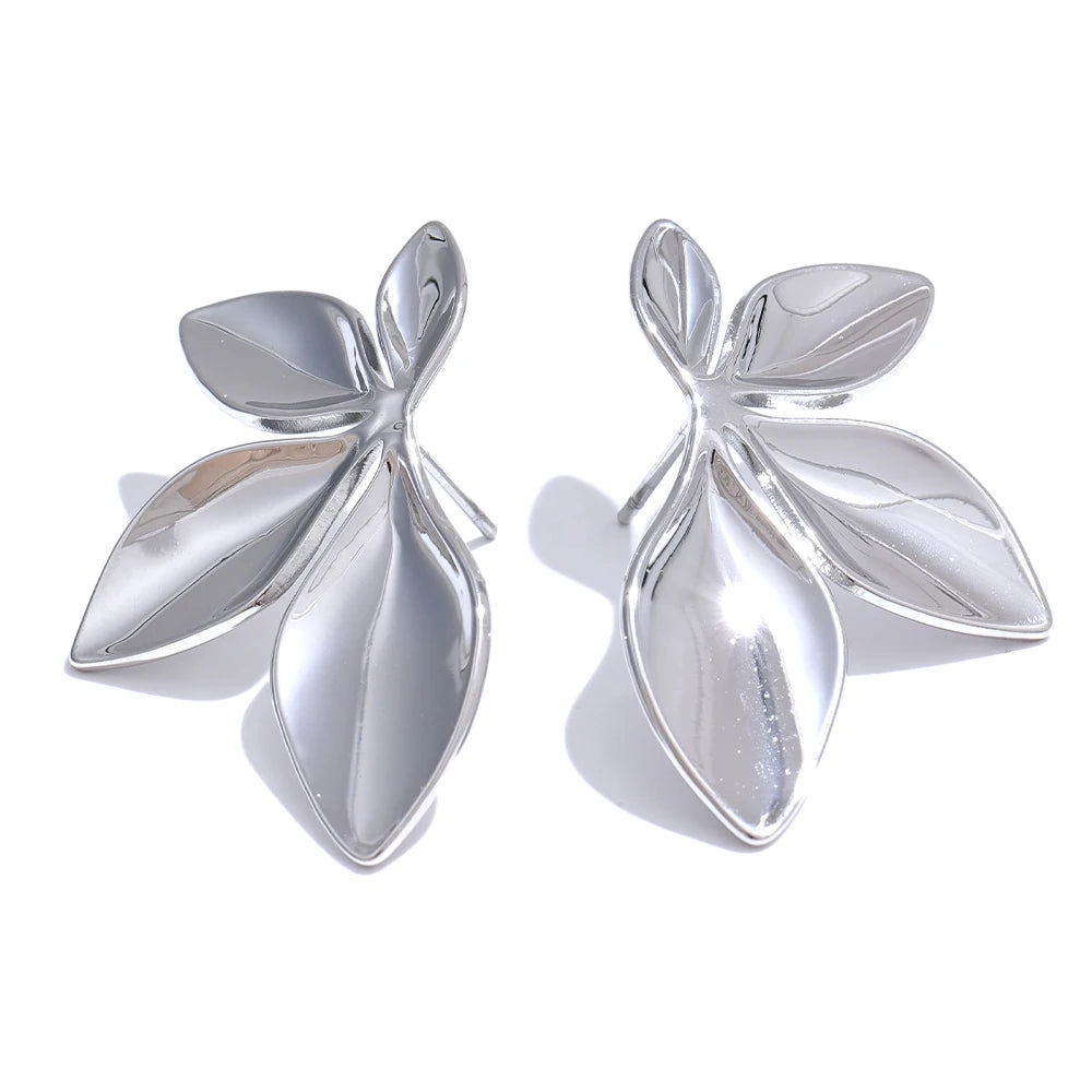 Earring Fleur Éternelle Leaf Studs
