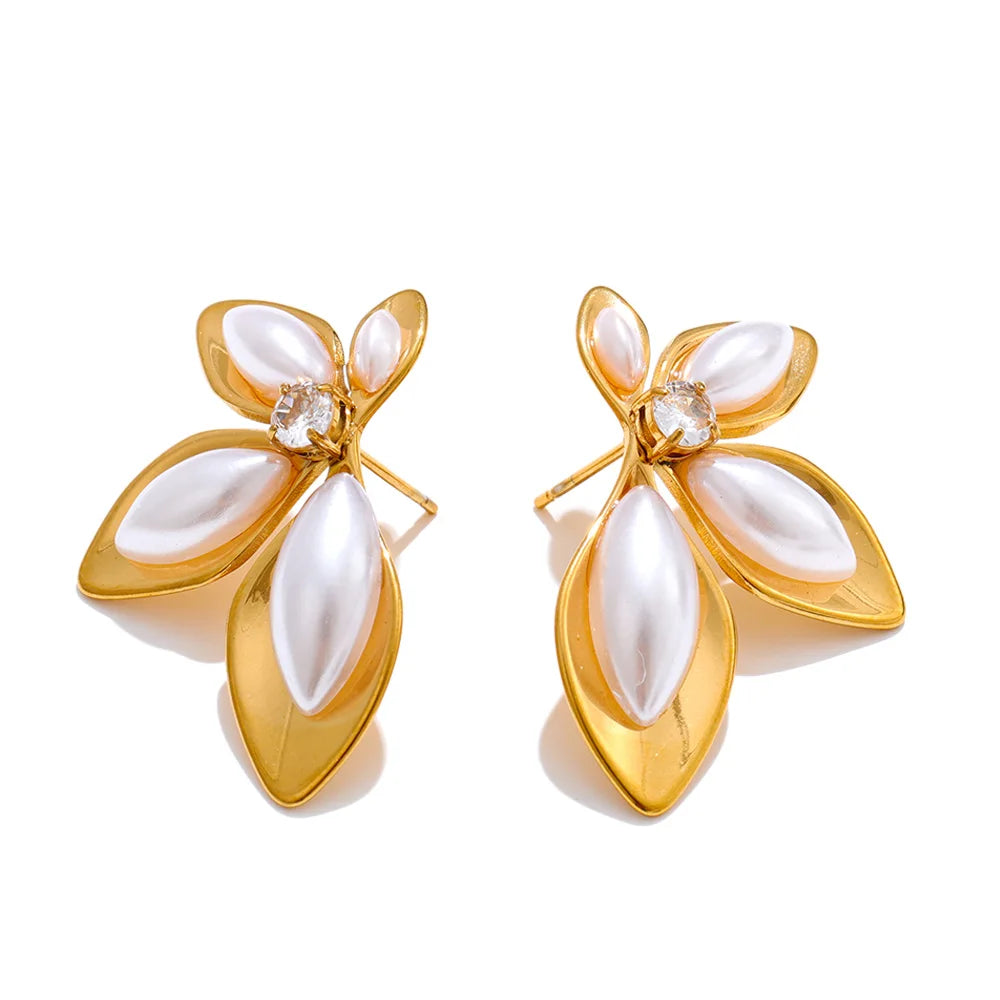 Earring Fleur Éternelle Leaf Studs