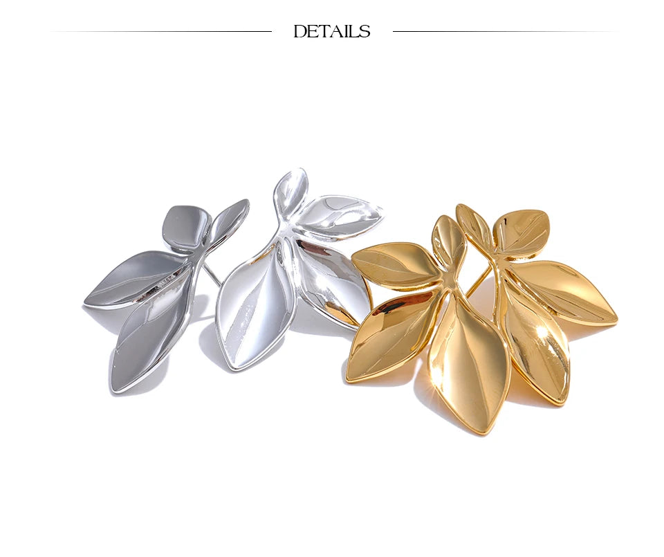 Earring Fleur Éternelle Leaf Studs