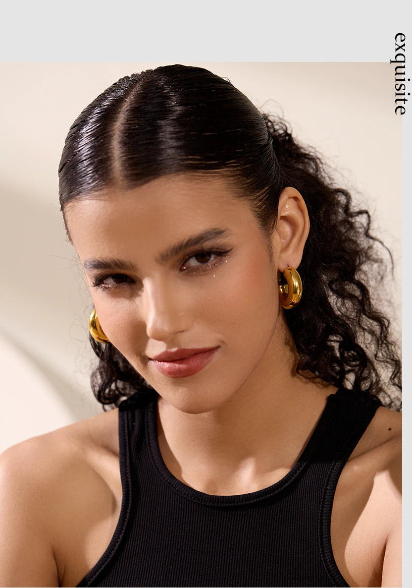 C Field Huggies — Gold Finish