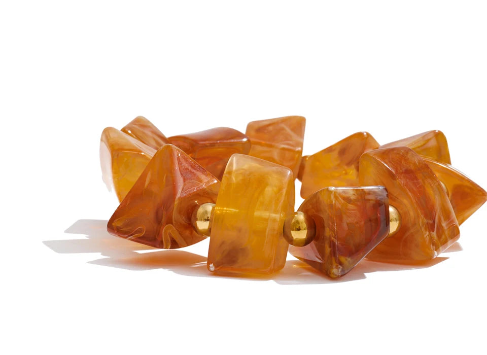 Amber Sequence Bracelet — Resin Finish